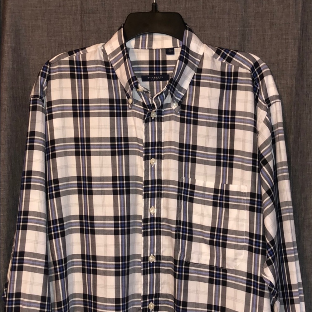 Burberry long sleeve casual dress shirt.